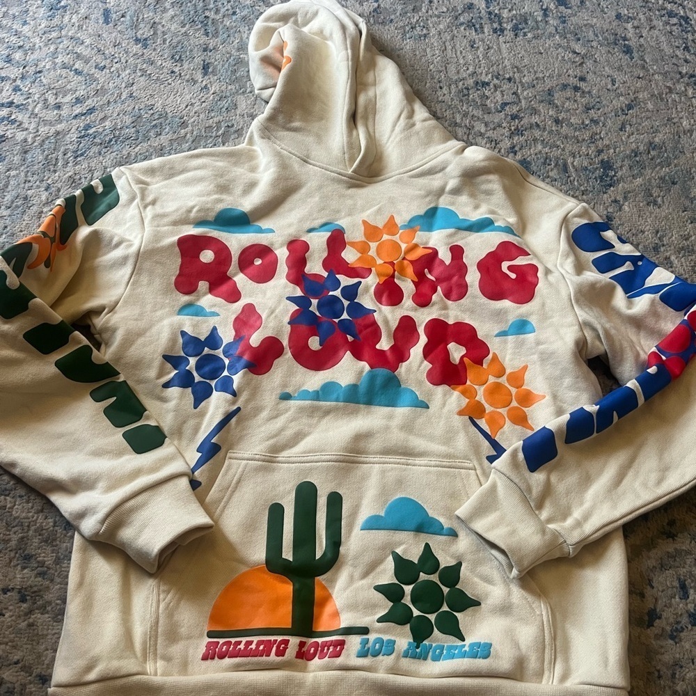 Rolling Lound WILD WEST HOODED SWEATSHIRT CALI 23 MEDIUM - Picture 3 of 6